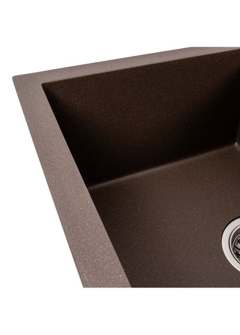 Гранитная мойка для кухни CRIPTA 6550 матовая тёмная скала Valeso (358500899)