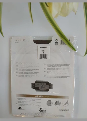 Элегантные прозрачные колготки ambra 40 доре -телесный Levante (368787959)