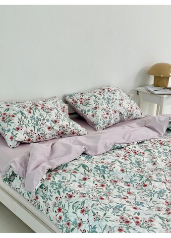 Постільна білизна з резинкою Алегія, сатин Двухспальний розмір, наволочки 70/70 No Brand (364220529)