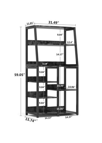 Стелаж кухонний з дерева Феріль венге-латте (СТА-00581216) No Brand (327844778)