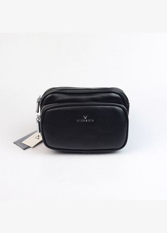 Чорна жіноча маленька нагрудна поясна сумочка бананка через плече Alex&Mia (338182400)