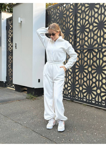 Комбинезон N.Family однотонный молочный кэжуал