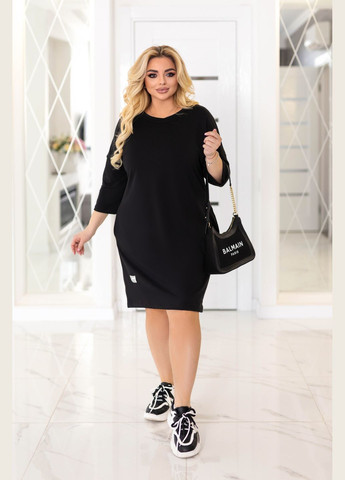 Черное кэжуал женское платье Fashion Girl