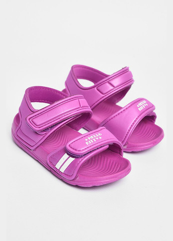 Фиолетовые пляжные сандали детские пена фиолетового цвета Let's Shop с ремешком