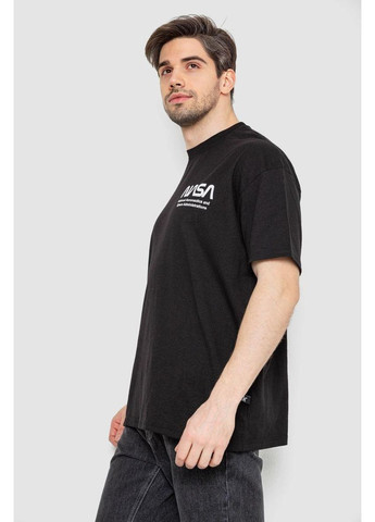 Черная футболка мужская с принтом, цвет хаки, 244r2125 Ager