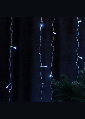 Гирлянда штора 3х2 м 144 LED светодиодная медный провод 16 нитей Белый ZWM2320LEDW Garlando (353503149)