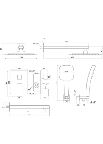 Душева система SMART GLM-305L Globus Lux (397342366)