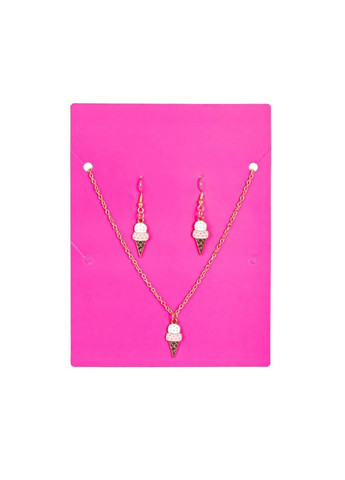 Біжутерія дитяча 2 в 1 Ice-Cream Fashion T24607 сережки + підвіска No Brand (339777697)