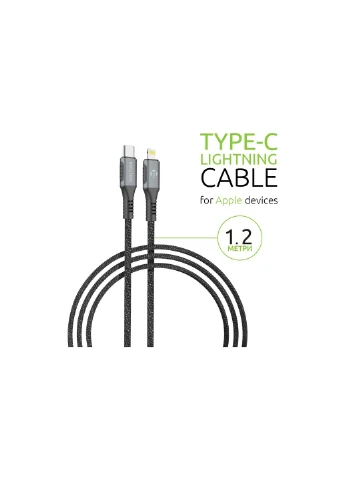 Дата кабель (1283126518089) Intaleo Type-C to Lightning 1.2m CBGPD30WTL1 30W grey (268142897)