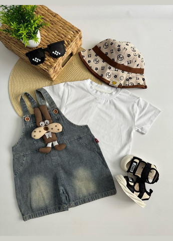 Комбінований демісезонний костюм для хлопчика на літо з песиком 10871 No Brand