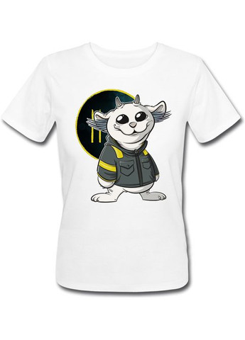 Белая летняя женская футболка twenty one pilots - chlorine "ned" (белая) Fat Cat