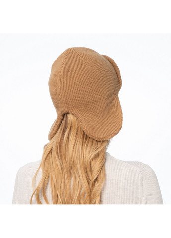 Шапка ушанка женская акрил бежевая IDA LuckyLOOK 986-634 (322789173)