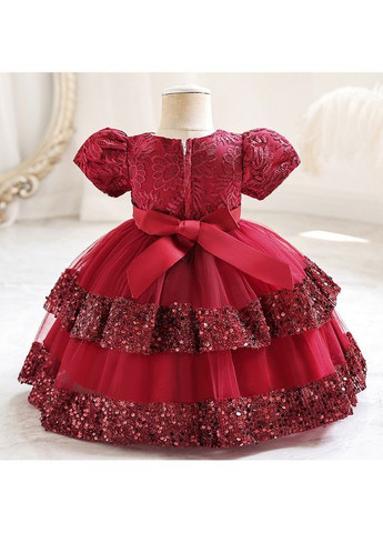 Червона святкове плаття з паєтками та пишною спідницею, елізабет, червоний, 1-5 років No Brand (371797325)