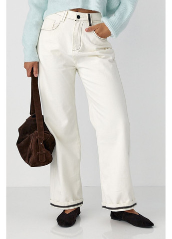 Жіночі джинси з контрастиними швами. Джинсы Lurex - (370296376)