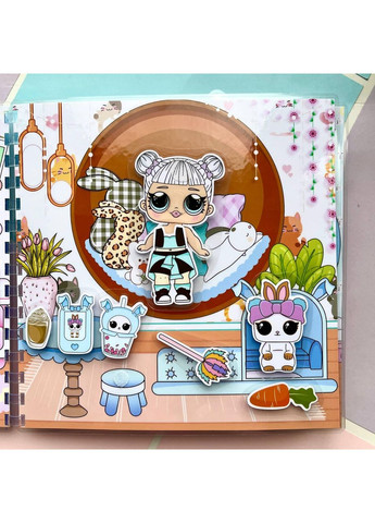 Книга на липучках "БУДИНОК ЛОЛ" для дівчаток No Brand (365762435)