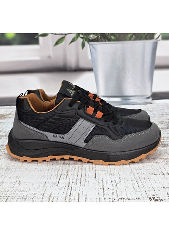 Графітові Осінні кросівки чоловічі демісезонні на флісі Gipanis