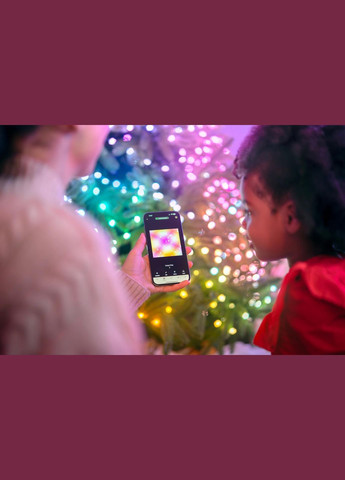 Гирлянда Smart LED Strings Candle RGB 200 IP20 12м USBC кабель прозрачный без БП Twinkly (315719257)