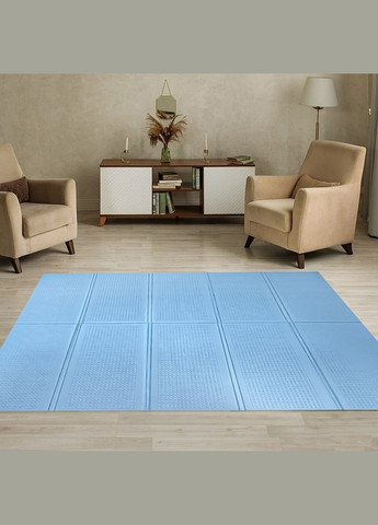 Детский складной термоковрик однотонный 2000х1500х10мм Голубой (297) SW-00001190 Sticker Wall (370441021)