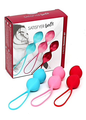 Вагінальні кульки V Balls (3 пари), діаметр 3,4см, вага 79114-150гр, монолітні Satisfyer (298938337)