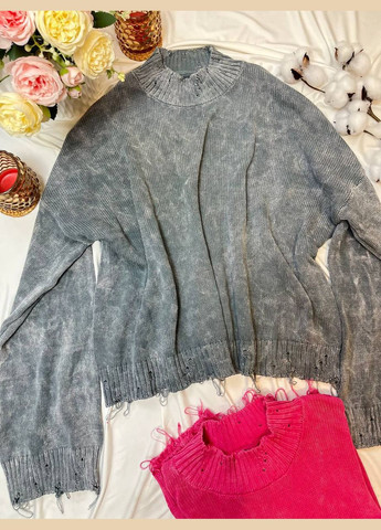 Серый свитер варенка No Brand