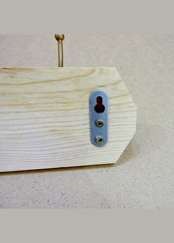 Вішалка для одягу з дерева Гатіно 3 бланже (ВДО-301501) No Brand (327868064)