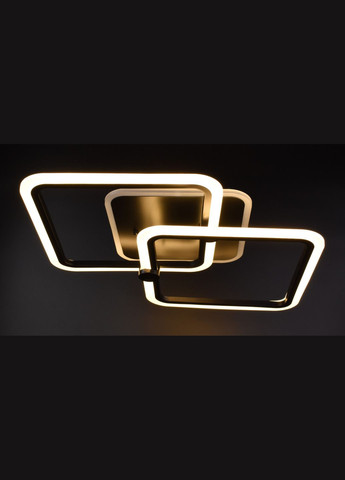 Люстра светодиодная потолочная LED светильник для квартиры на потолок лэд с пультом 25950 Черный 10х41х63 см. Sunnysky (364760458)