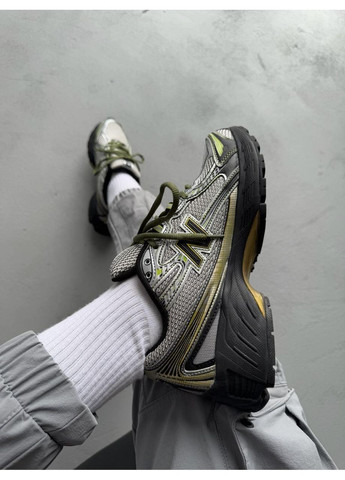 Чорні Осінні кросівки чоловічі new balance 740 silver yelow black нью беланс 740 No Brand