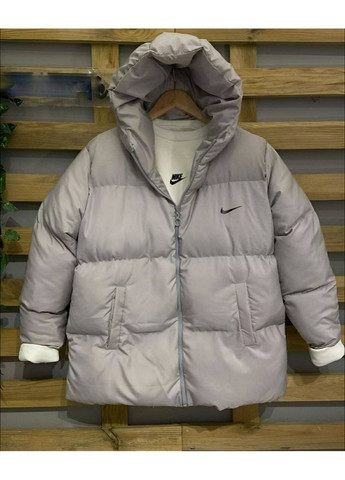 Сіра зимня ✨жіноча куртка з плащівки канада з якісним пошиттям заміри в описі✨ куртка-пальто Vione