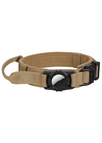 Ошейник для собак с креплением для AirTag, нейлоновый с металлической пряжкой-фастекс, Коричневый XL (50-62см) AirPet (299915599)