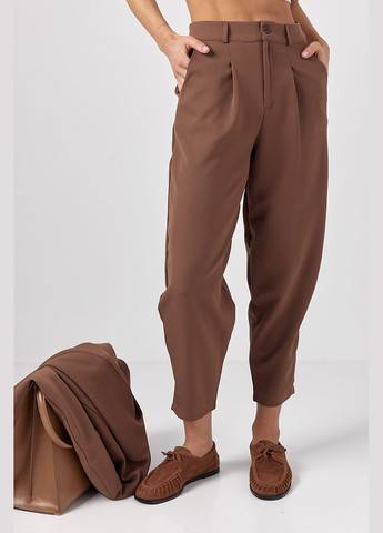 Жіночі штани-банани зі складками Lurex (322343102)