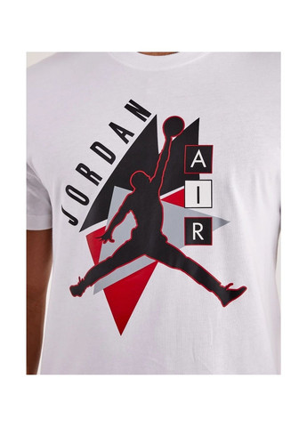 Біла футболка чоловіча graphic tee white Air Jordan