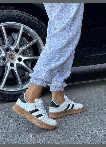 Білі білі кросівки жіночі повсякденні весна осінь підошва на високій підошві No Brand