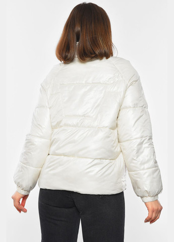Белая демисезонная куртка женская демисезонная белого цвета Let's Shop