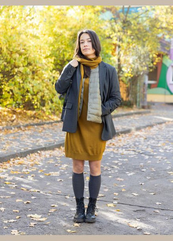 Желтый демисезонный Пуховик One