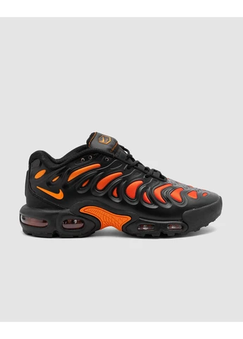 Чорні літні кросівки nike air max plus drift black orange найк аір макс плюс No Brand