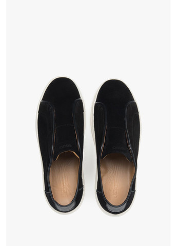 Чорні кеди низькі, колір чорний Estro