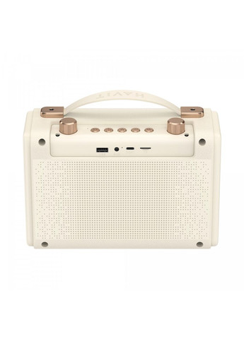 Портативна ретро колонка караоке SK823BT 16W RGB Beige Havit (361440418)