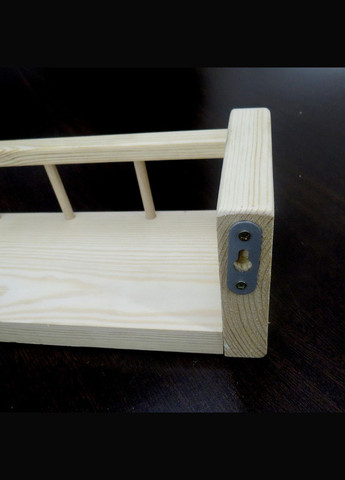 Настенная полка из дерева Эврика 91 бланже (НСП-918201) No Brand (328082315)