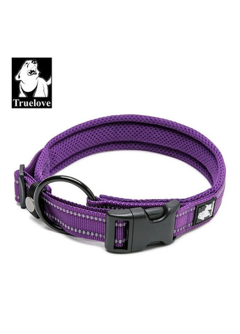 Ошейник для собак TLC5011, cветоотражающий для средних и больших пород собак, Фиолетовый XS Truelove (299915427)