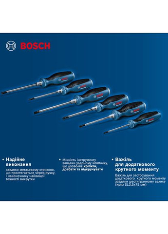 Набор отверток 6 шт (1.600.A01.6BF) Bosch (322904900)