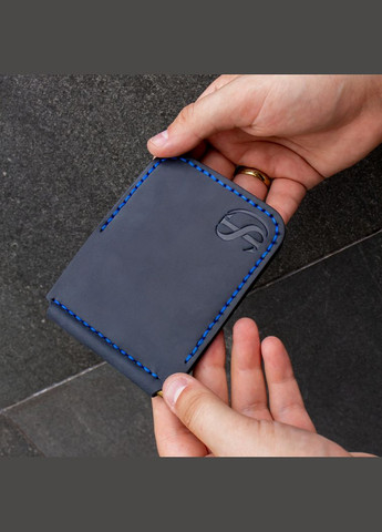 Кожаный зажим для купюр Prime на магнитных кнопках цвет синий SD Leather (267230685)