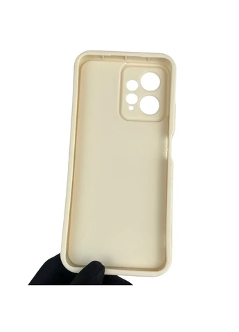 Чехол силиконовый оригинальный Soft Touch с 3D принтом вишенки для Redmi Note 12 4G молочный (Полная защита камеры) Xiaomi (378976458)