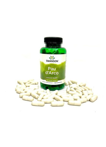 По д'Арко Pau d'Arco 500 mg, 100 капсул Swanson (290667980)