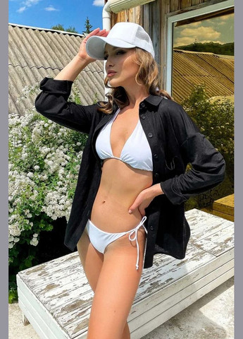 Черная повседневный рубашка Seventeen с длинным рукавом