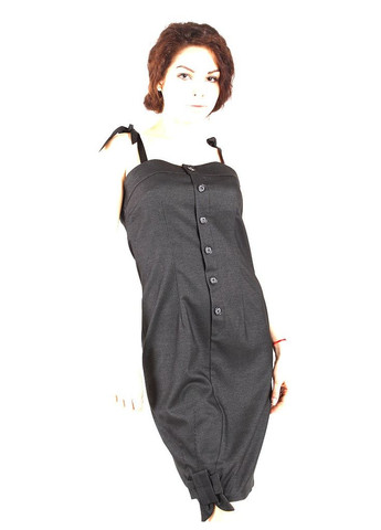 Сіра кежуал сукня-сарафан на зав'язках 2 Льва