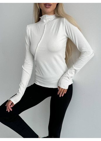 Жіночий лонгслів з декоративними швами MonCher (351554876)