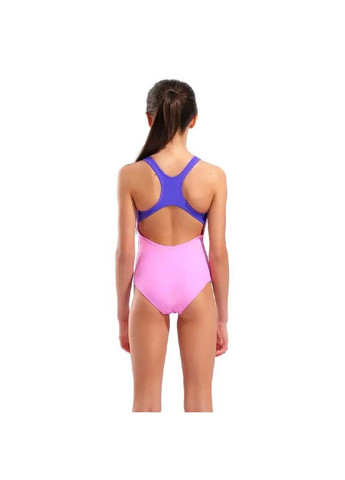 Комбінований демісезонний купальник закритий для дівчат dim light swimsuit swim pro ba рожевий, фіолетовий Arena