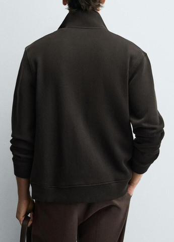 Темно-коричневая демисезонная куртка Zara