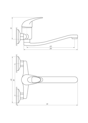 Змішувач для кухні ELIT EM104 EcoMIX (299996063)
