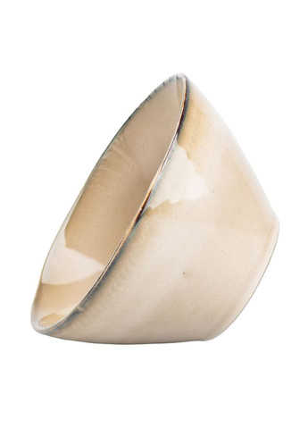 Тарелка глубокая 500 мл круглая керамическая бежевая TS Kitchen (361305009)